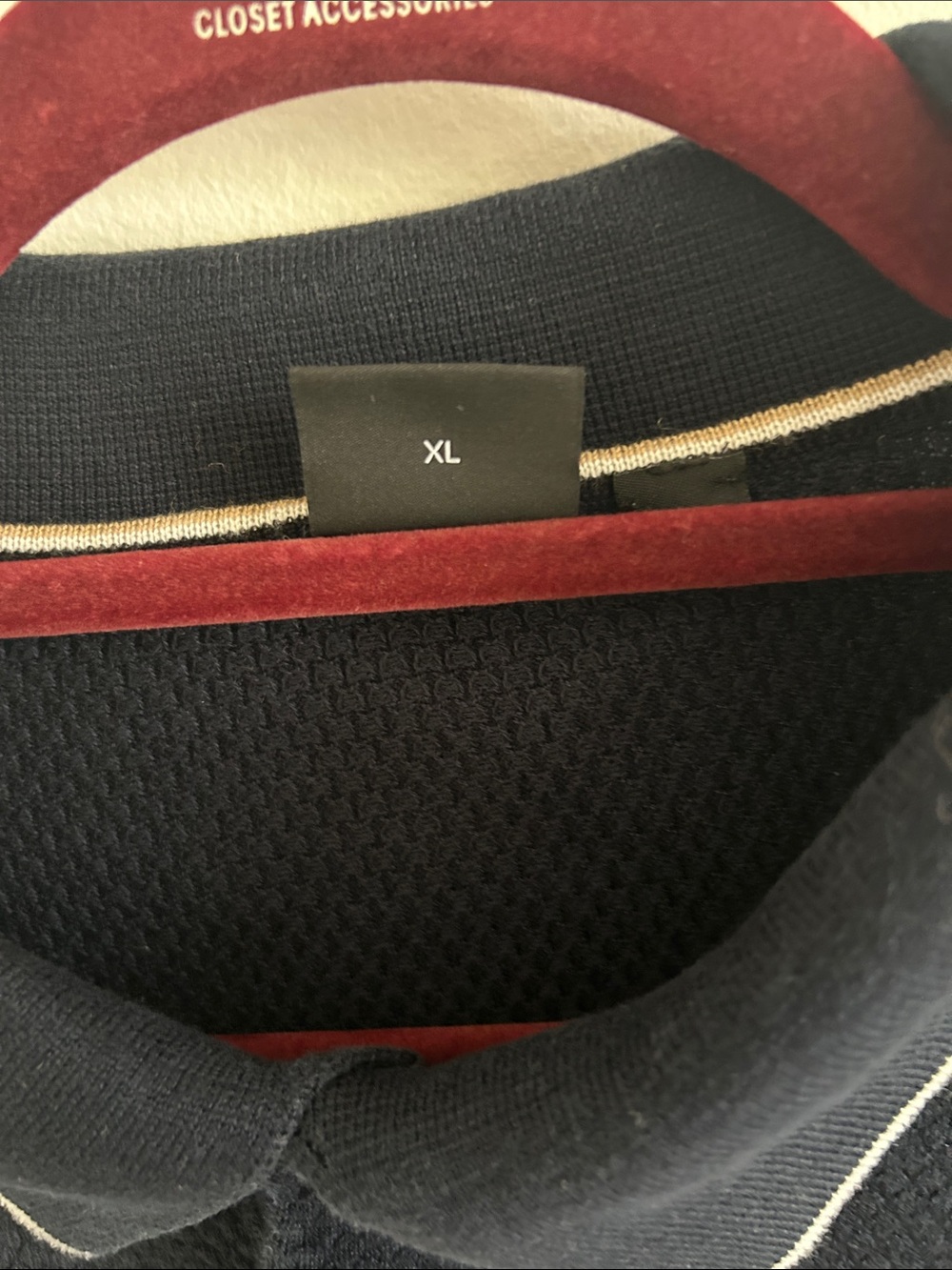 BOSS Navy Polo with White Trim - Picture 5 of 5
